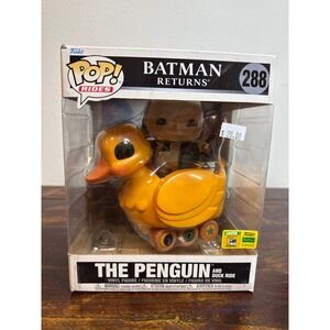 FUNKO POP THE PENGUIN AND DUCK RIDE BATMAN SDCC 2022 SUMMER CONVENTION EXCLUSIVE